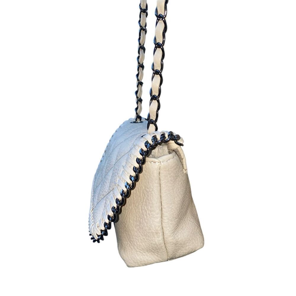 Steve Madden Faux Leather Quilted Crossbody Bag Off-White - Picture 5 of 9